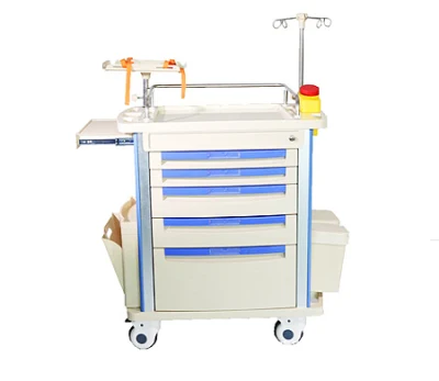 Krankenpflege-Patinet-Krankenhausmöbel-Medizinwagen ABS-Notfallwagen