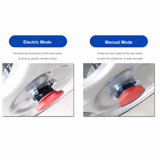 250 W Bürstenmotor, leicht, faltbar, elektrischer Rollstuhl