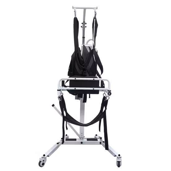 Neues Design, günstiger Preis, Patientenliftstuhl für Behinderte, Büro, Patiententransferliftstuhl mit Toiletten-Duschstühlen, Gaslift-Zylinder-Rollstuhl, Toilettenstuhl